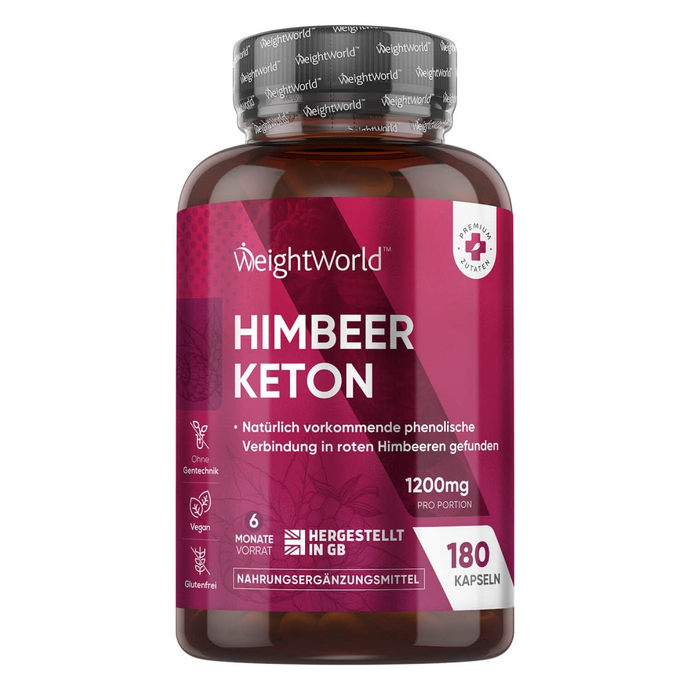 Himbeer Keton Kapseln | 1200 mg | Vegan
