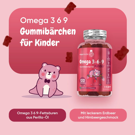 Omega 3 6 9 Gummibärchen für Kinder