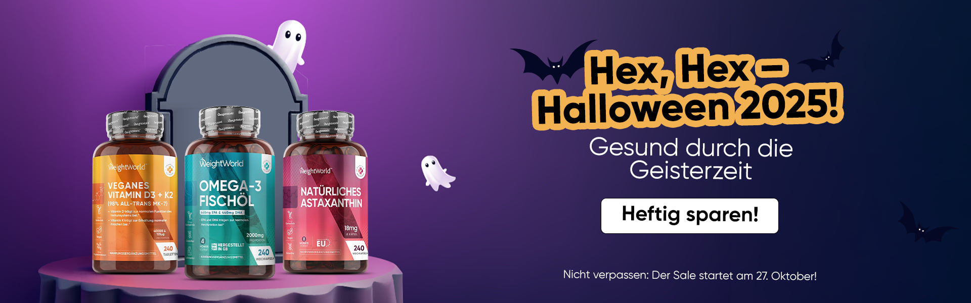 Halloween: Schrecklich-gute Angebote auf Supplements!