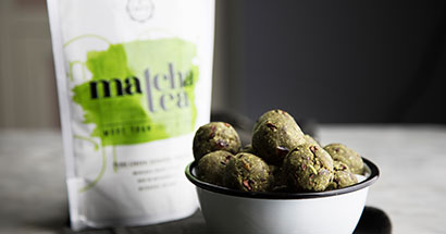 Matcha-Energie-Bällchen