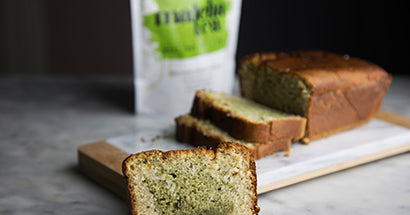 Matcha-Eiweiß Kuchen