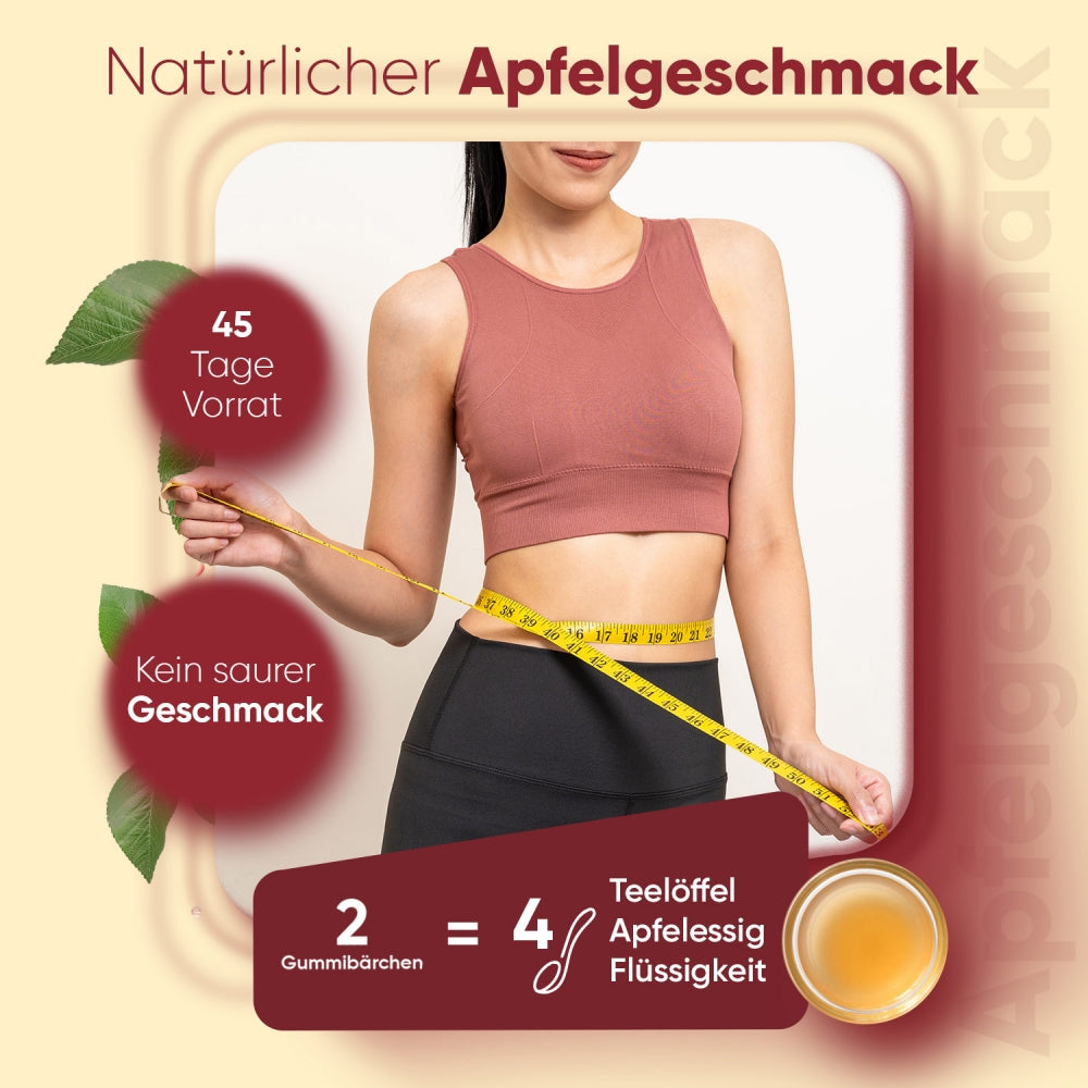 Apfelessig Gummibärchen, mit natürlichem Apfelgeschmack