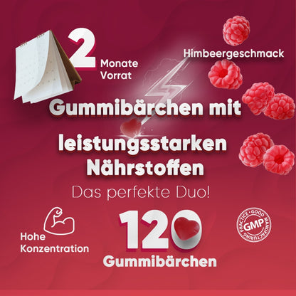 Ashwagandha Gummis mit Himbeergeschmack
