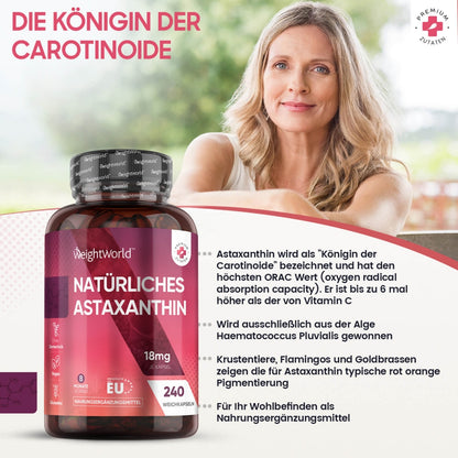 Hauptmerkmale von Astaxanthin Kapseln