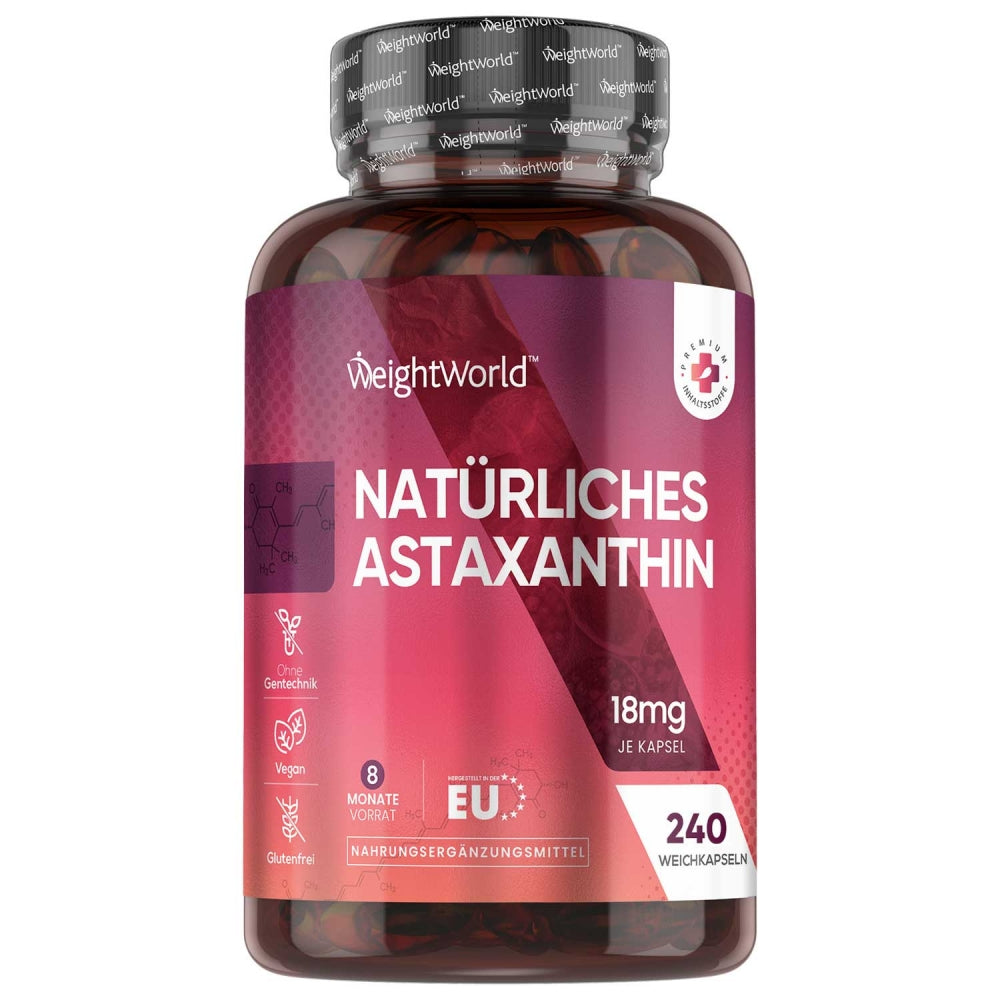 Weightworld Natürliches Astaxanthin Kapseln