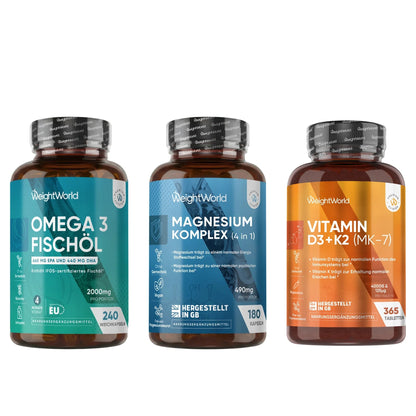 Basis-Set Omega 3 + Magnesium Komplex + Vitamin D3 K2