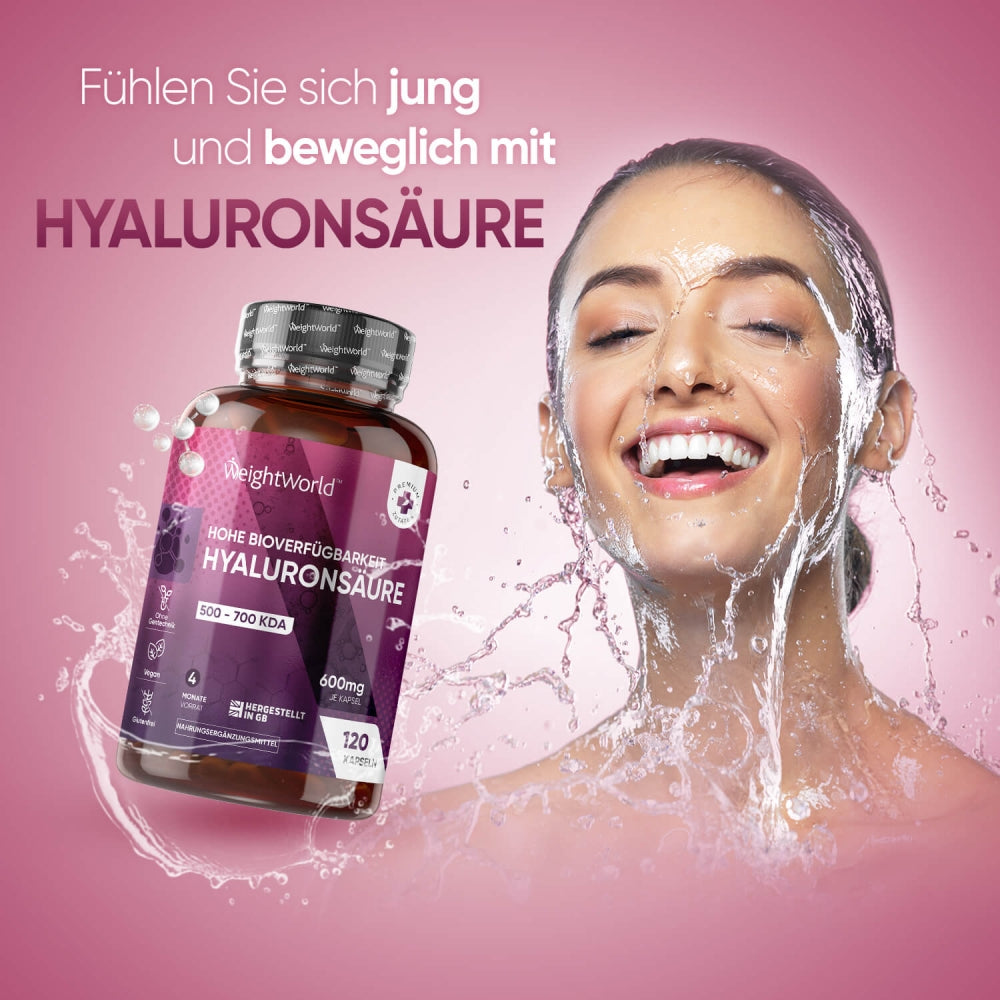 Hyaluronsäurekapseln für Ihr allgemeines Wohlbefinden