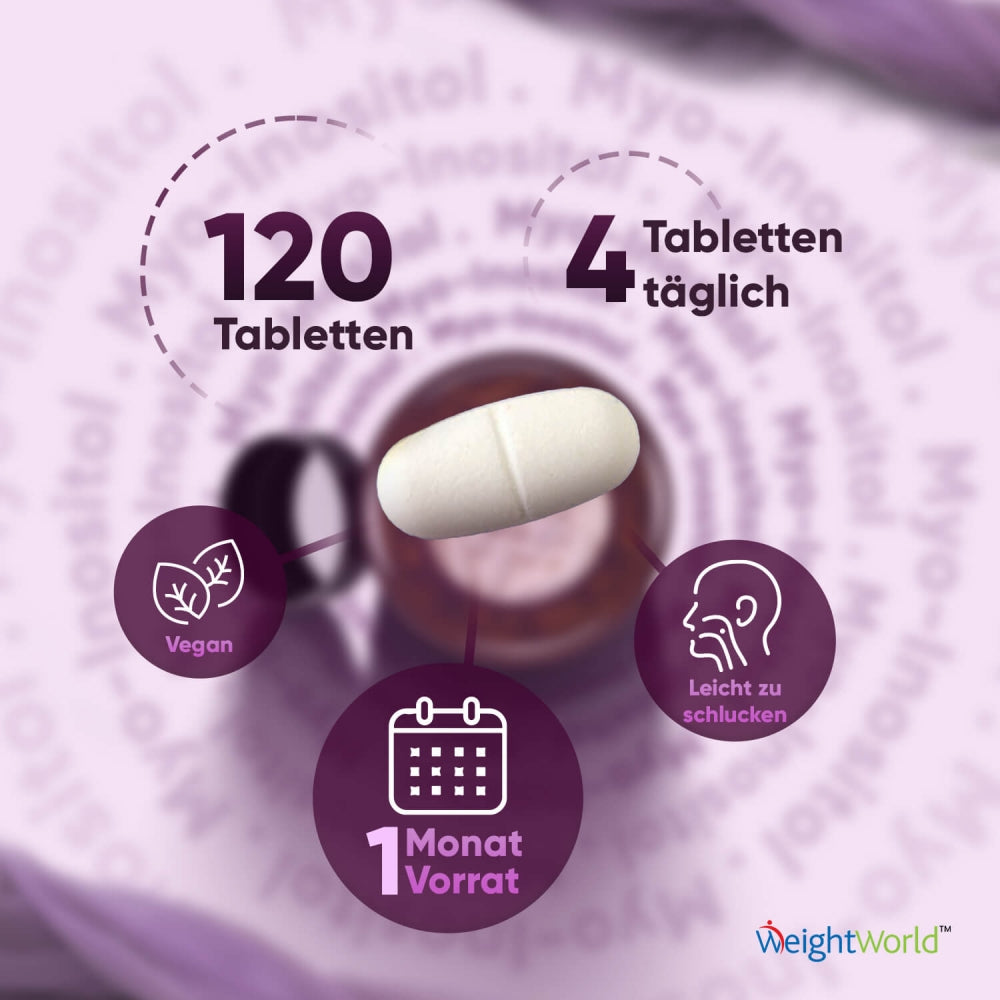 Inositol Tabletten, 120 vegan Tabletten