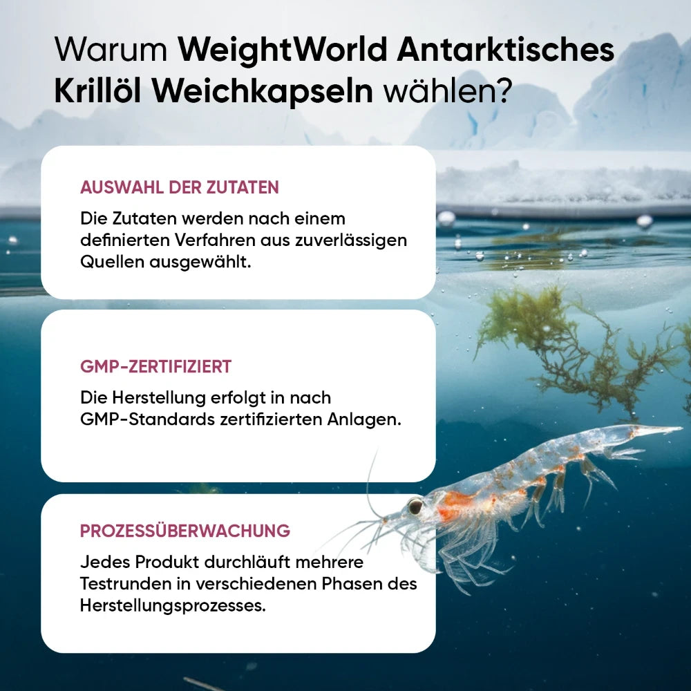 Antarktisches Krillöl Weichkapseln
