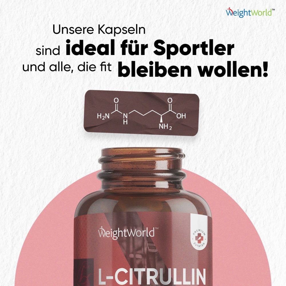 L-Citrullin-Kapseln sind ideal für Sportler.