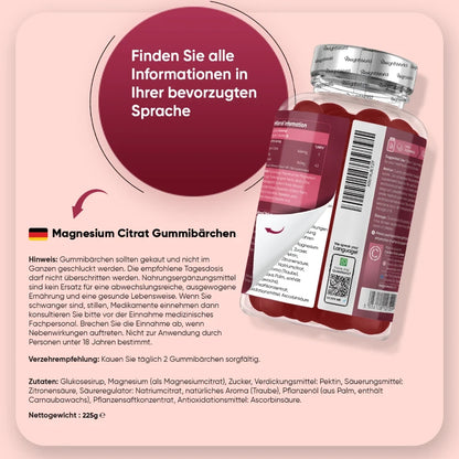 Magnesiumcitrat Gummibärchen