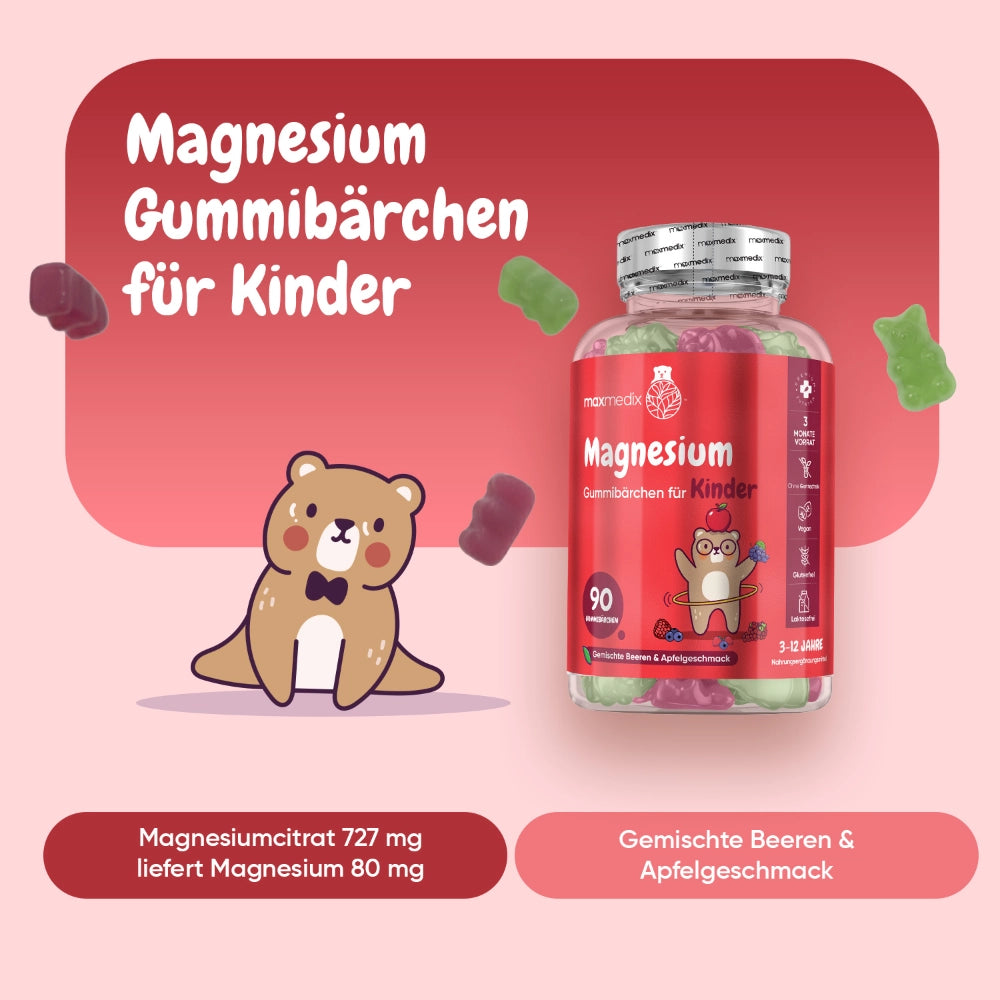 Magnesium Gummies Kinder 727mg | Fokus