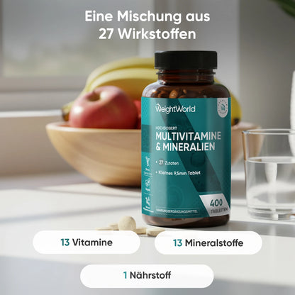 Multivitamine und Mineralien Tabletten
