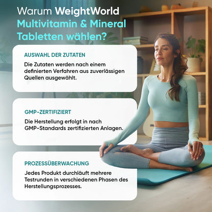 Multivitamine und Mineralien Tabletten