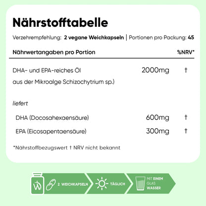 Vegane Omega-3 Kapseln