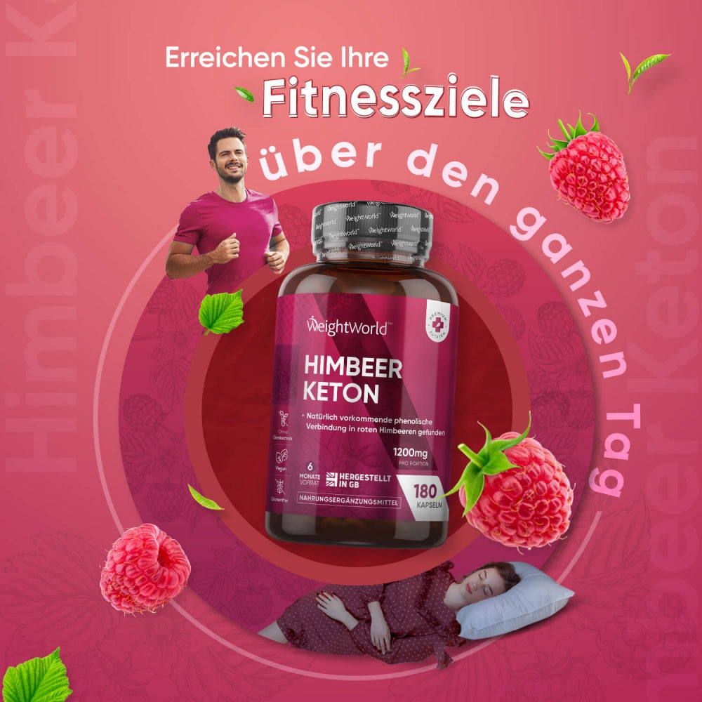 künstliche ketone Himbeer Keton Kapseln | 1200 mg | Vegan