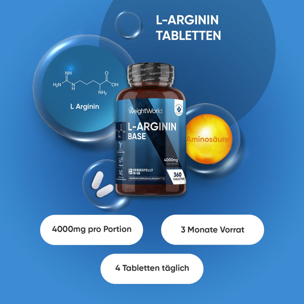 Hochdosiert L-Arginin Tabletten
