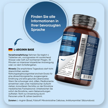 Anwendung von L-Arginin Tabletten