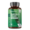 Vegane Omega-3 Kapseln in grüner Flasche von WeightWorld, 90 Kapseln