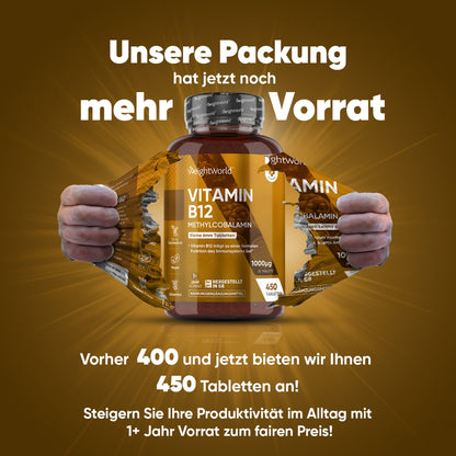 Steigern Sie Ihre tägliche Produktivität mit Vitamin B12 1000 μg Tabletten