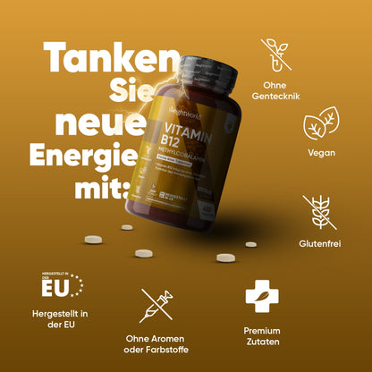 Tanken Sie Energie mit Vitamin B12 1000 μg Tabletten