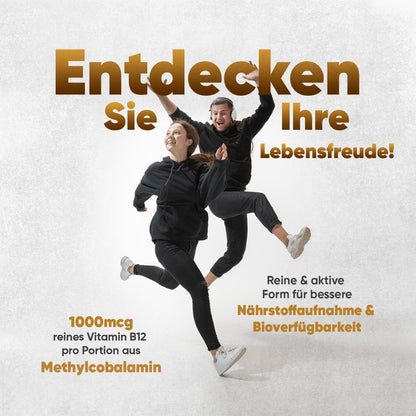 Entdecken Sie Ihre Lebensfreude mit Vitamin B12 1000 μg Tabletten