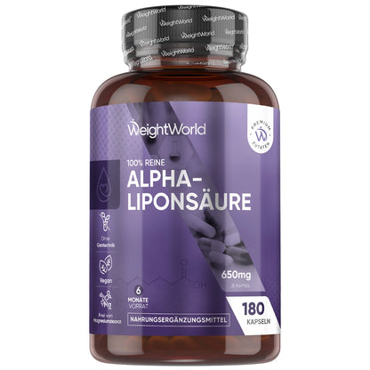 Reine Alpha-Liponsäure Kapseln