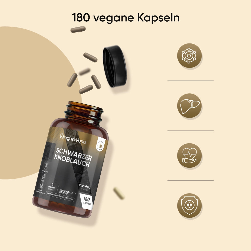 Schwarzer Knoblauch Extrakt Kapseln