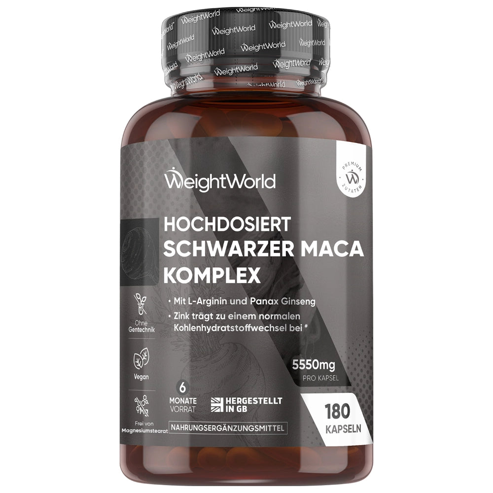 Schwarzer Maca Komplex Kapseln