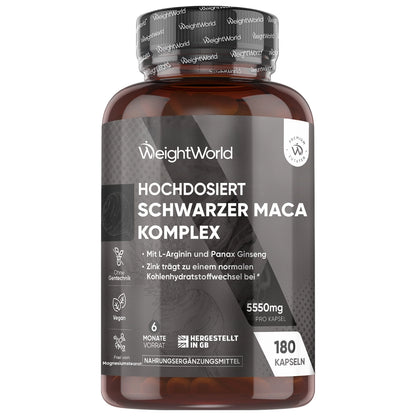 Schwarzer Maca Komplex Kapseln