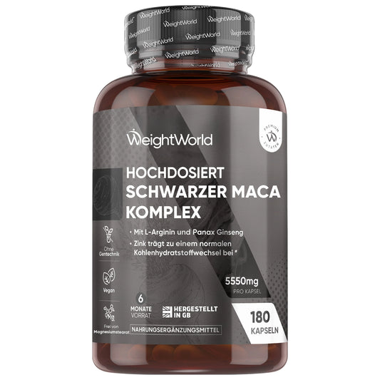 Schwarzer Maca Komplex Kapseln