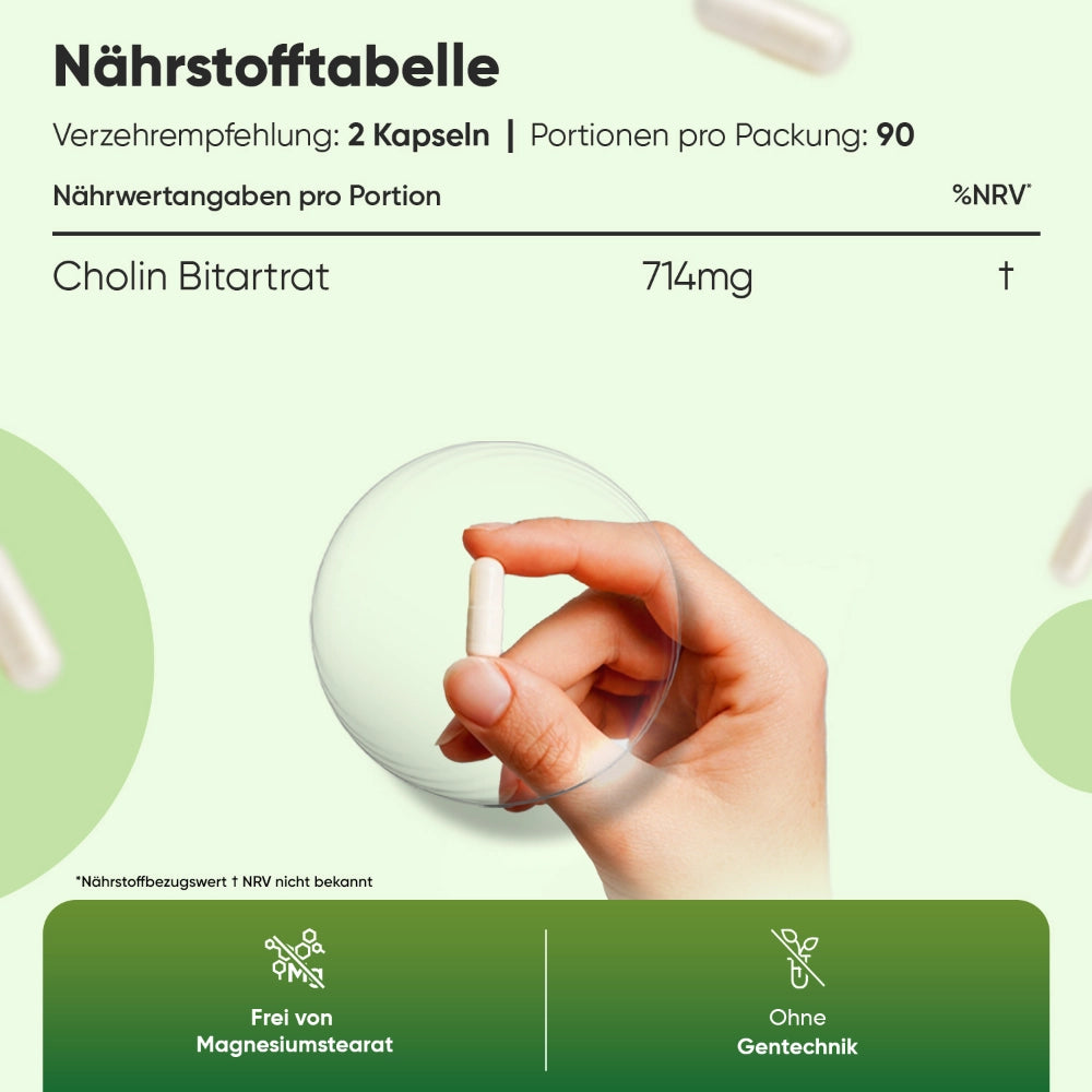Cholin Bitartrat Kapseln