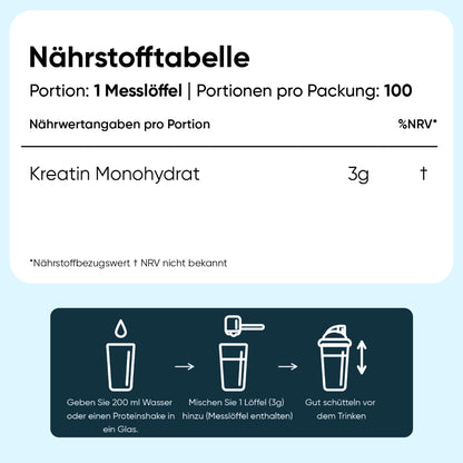 Kreatin Monohydrat Pulver