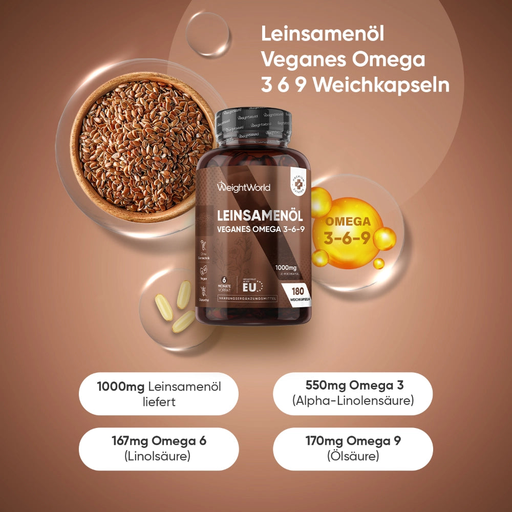 Leinsamenöl Softgel Kapseln