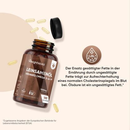Leinsamenöl Softgel Kapseln