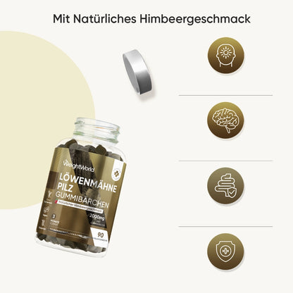 Löwenmähne Pilz Gummibärchen