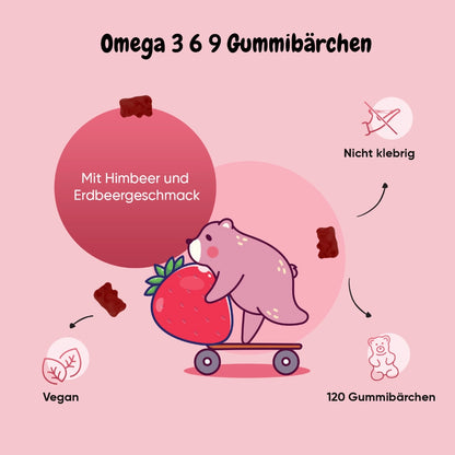 Omega 3 6 9 Gummibärchen für Kinder