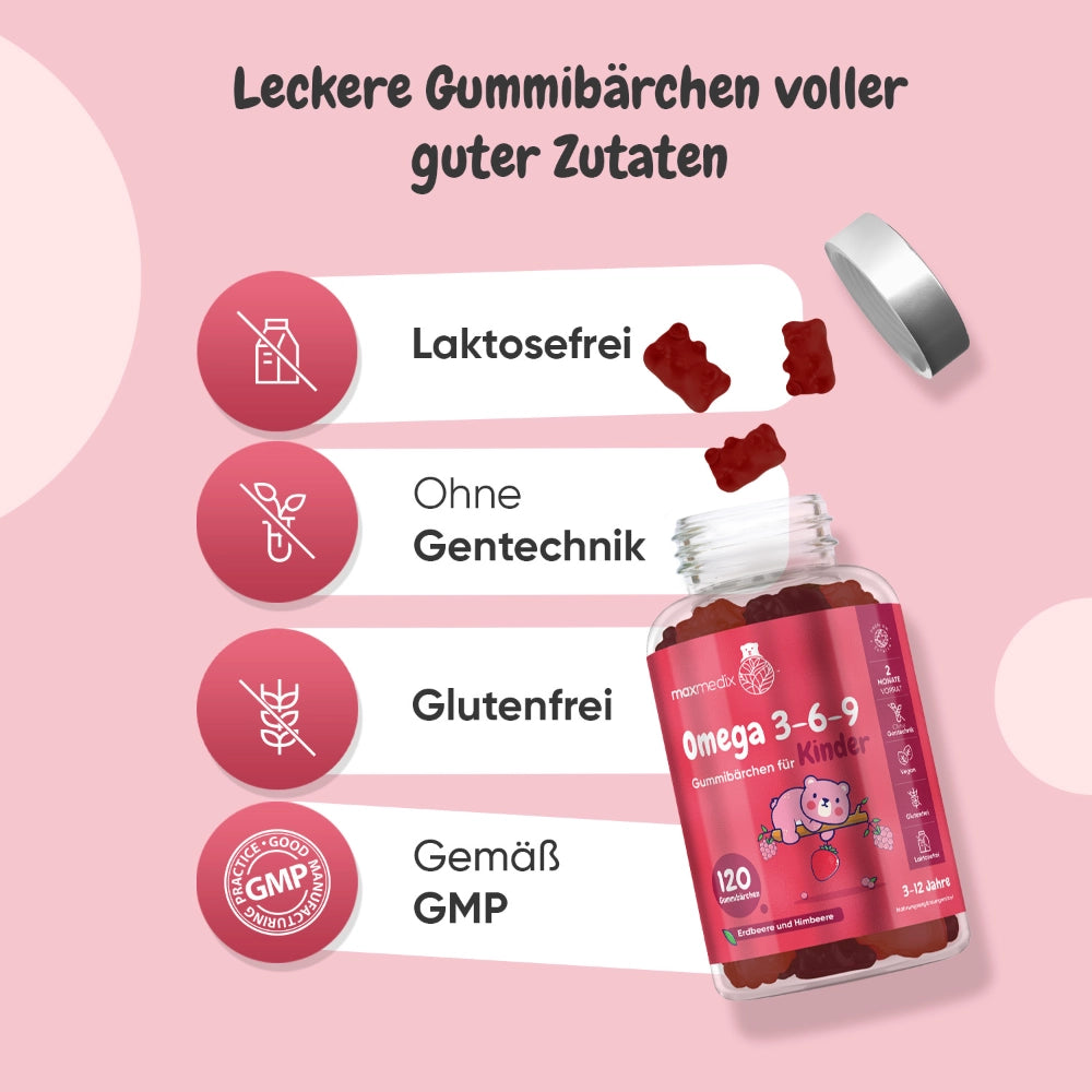 Omega 3 6 9 Gummibärchen für Kinder