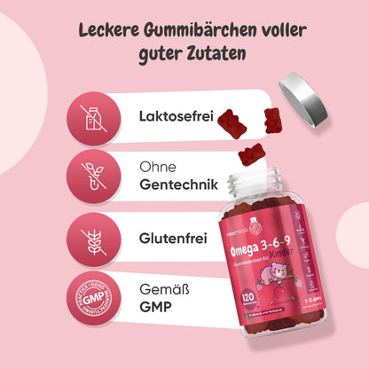 Omega 3 6 9 Gummibärchen für Kinder