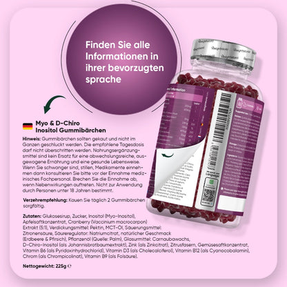 Myo & D-Chiro Inositol Gummibärchen