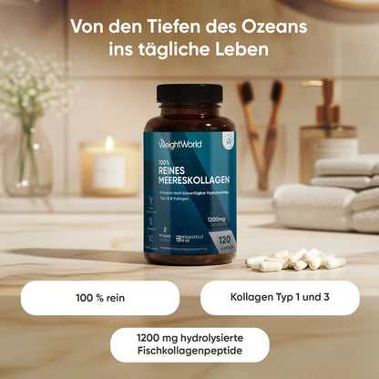 100% Reines Meereskollagen Kapseln
