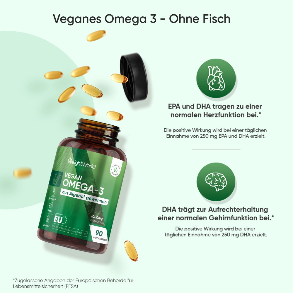 Vegane Omega-3 Kapseln 2er Pack