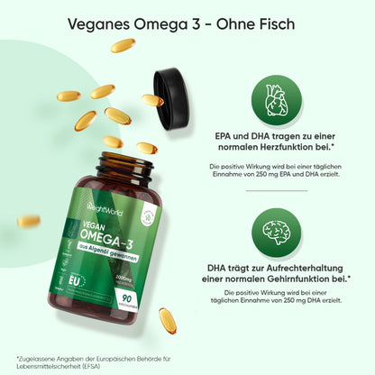 Vegane Omega-3 Kapseln 2er Pack