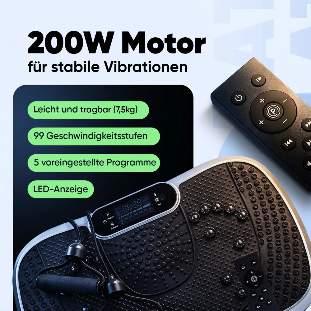Power-Vibrationsplatte fr Muskelaufbau, Fettverbrennung & bessere Durchblutung Power-Vibrationsplatte fr Muskelaufbau, Fettverbrennung & bessere Durchblutung