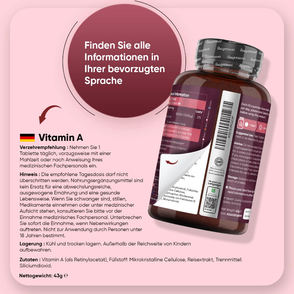 Vitamin A Tabletten