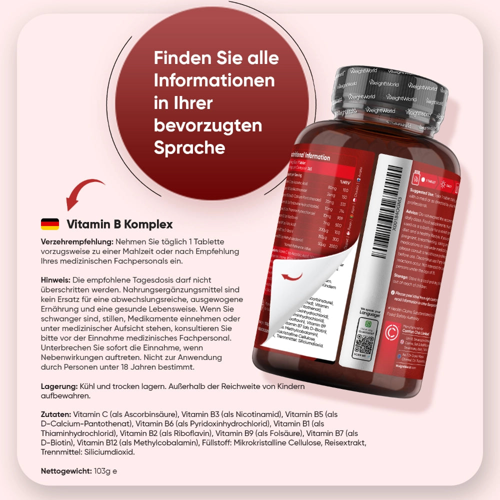 Vitamin B Komplex Tabletten