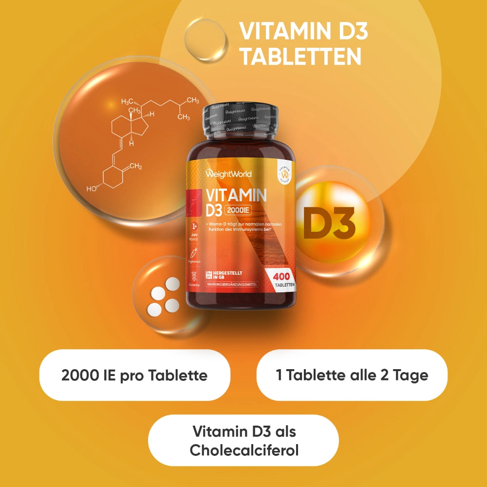 Vitamin D3 2000 IE 400 Tabletten