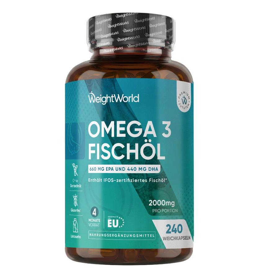 Omega 3 Fischöl Weichkapseln