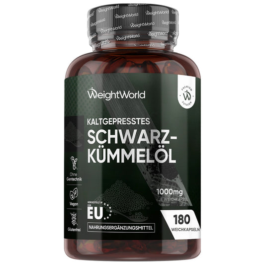 Kaltgepresstes Schwarzkümmelöl Weichkapseln