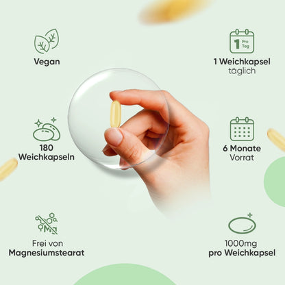 Kaltgepresstes Schwarzkümmelöl Weichkapseln
